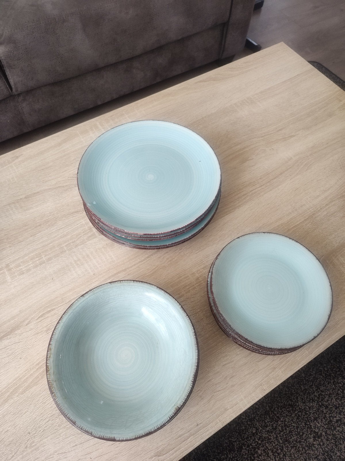 Servies set: 6 borden, 6 ontbijtborden, 6 kommen, Ophalen, Gebruikt, Overige stijlen, Bord(en)