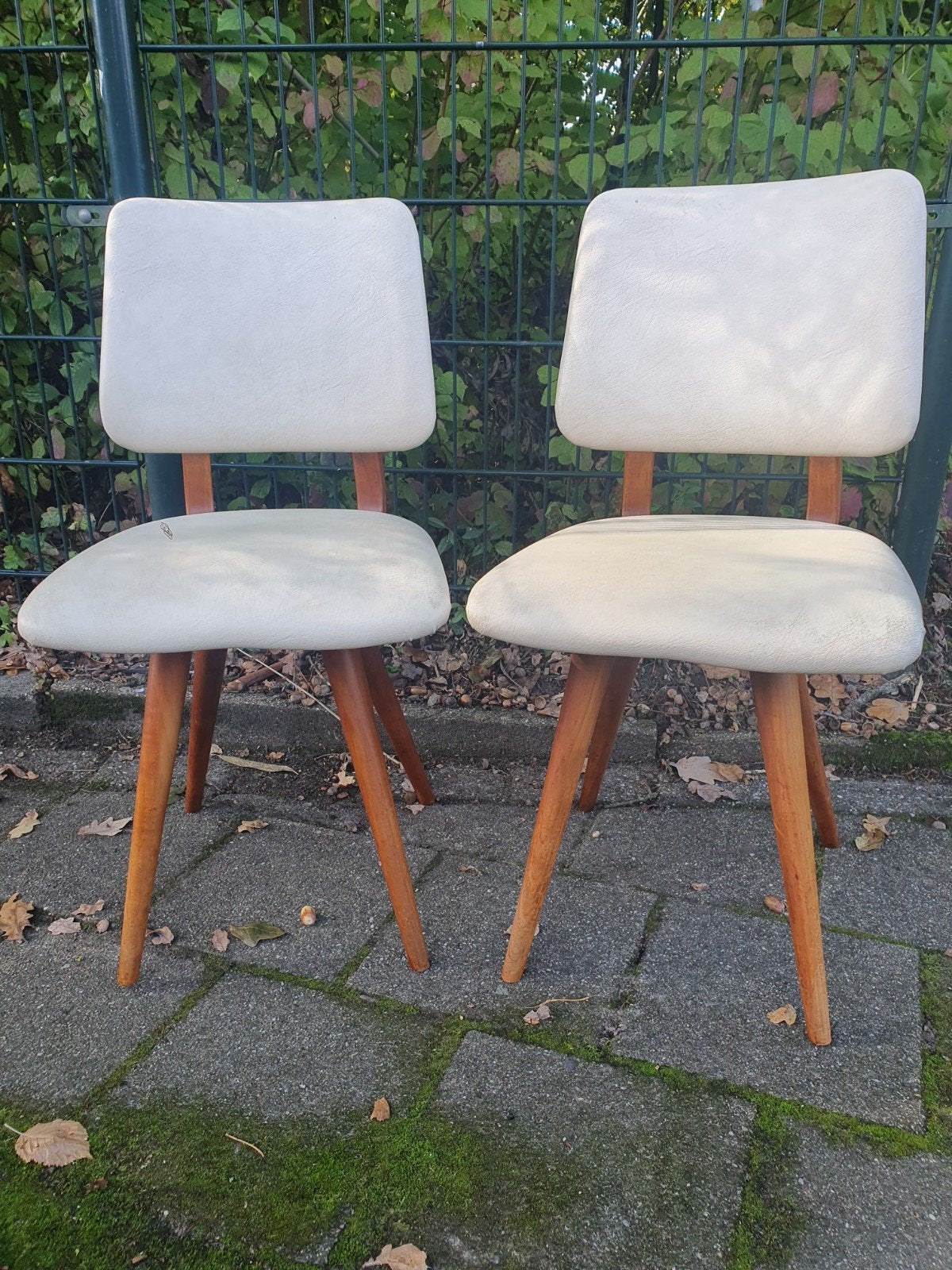 Twee Vintage stoelen, Ophalen, Gebruikt, Twee, Bruin