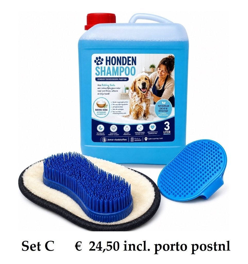 hondenshampoo Keuze set a.b.c.d  incl. verzending met postnl, Jomar Vloeistoffen, Verzenden, Nieuw, Oosterseweg 56 Zuidwolde