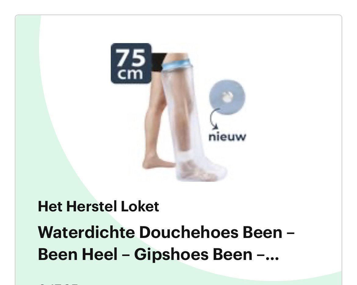 Douchehoes been 75 cm, Ophalen of Verzenden, Zo goed als nieuw