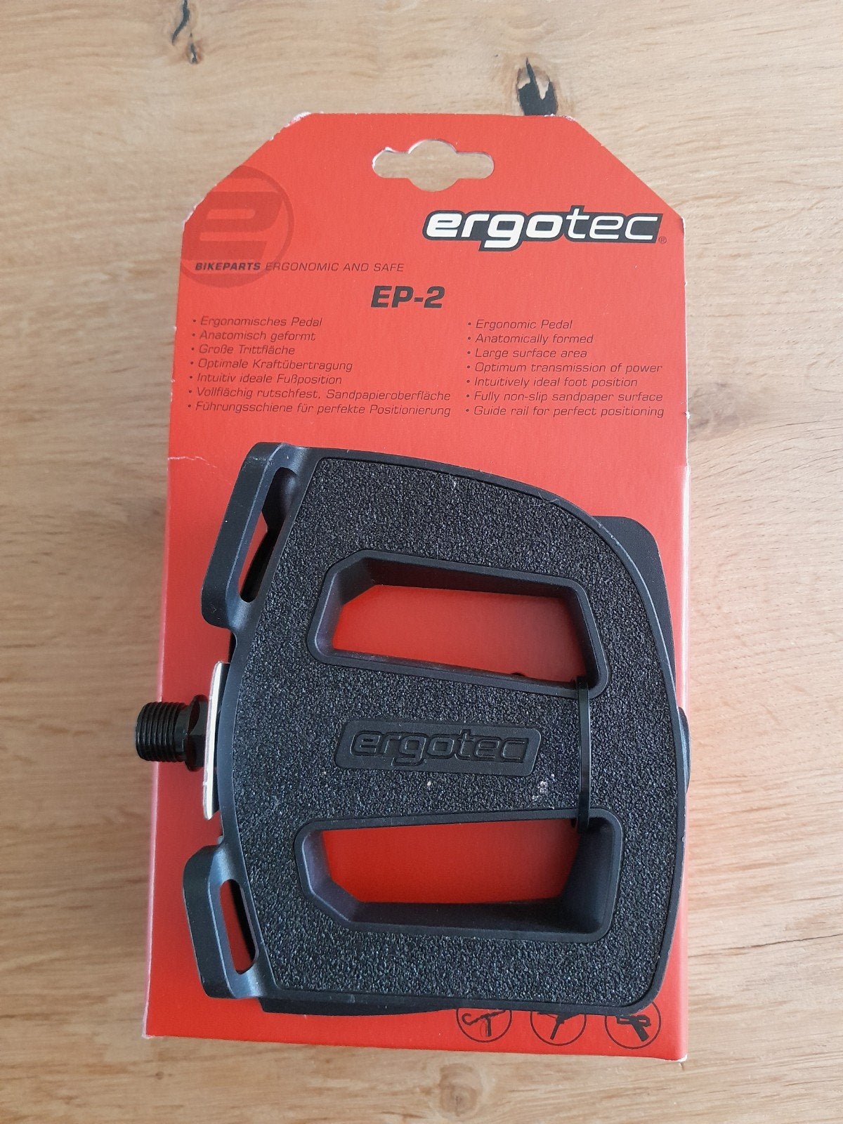 Ergotec EP-2 pedalen, gloednieuw!, Crankstel of Pedalen, Ergotec, Nieuw, Bakfiets