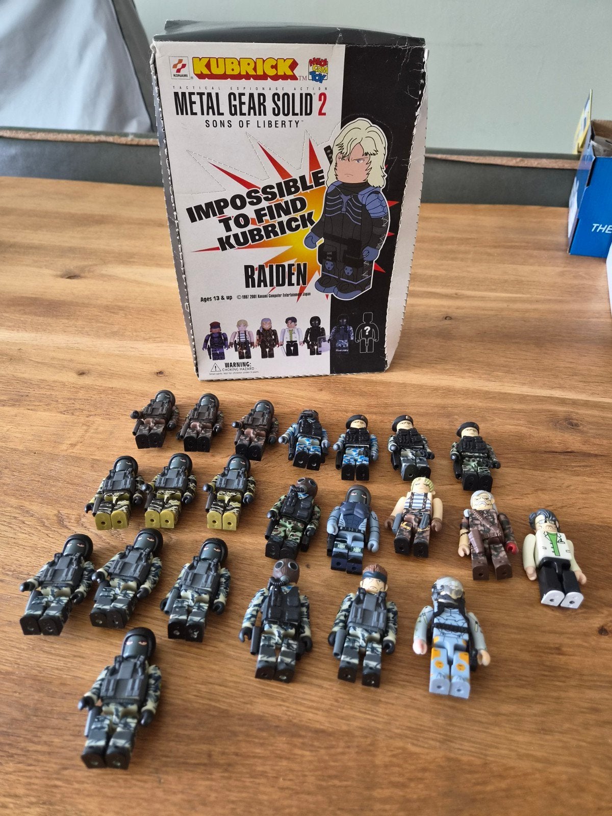 Medicom Kubrick Metal Gear Solid 2 figuren (20 stuks + doos), Ophalen of Verzenden, Zo goed als nieuw