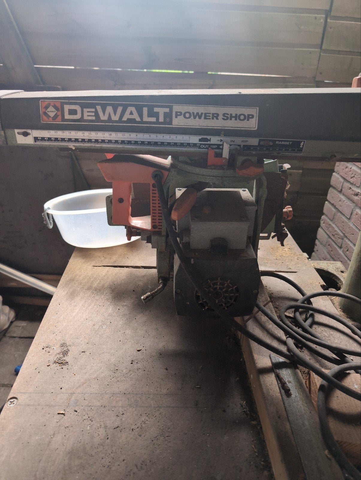 DeWalt Power Shop DW125 Radiaalzaag - Gebruikt, Gebruikt, DeWalt, 70 mm of meer, Overige typen