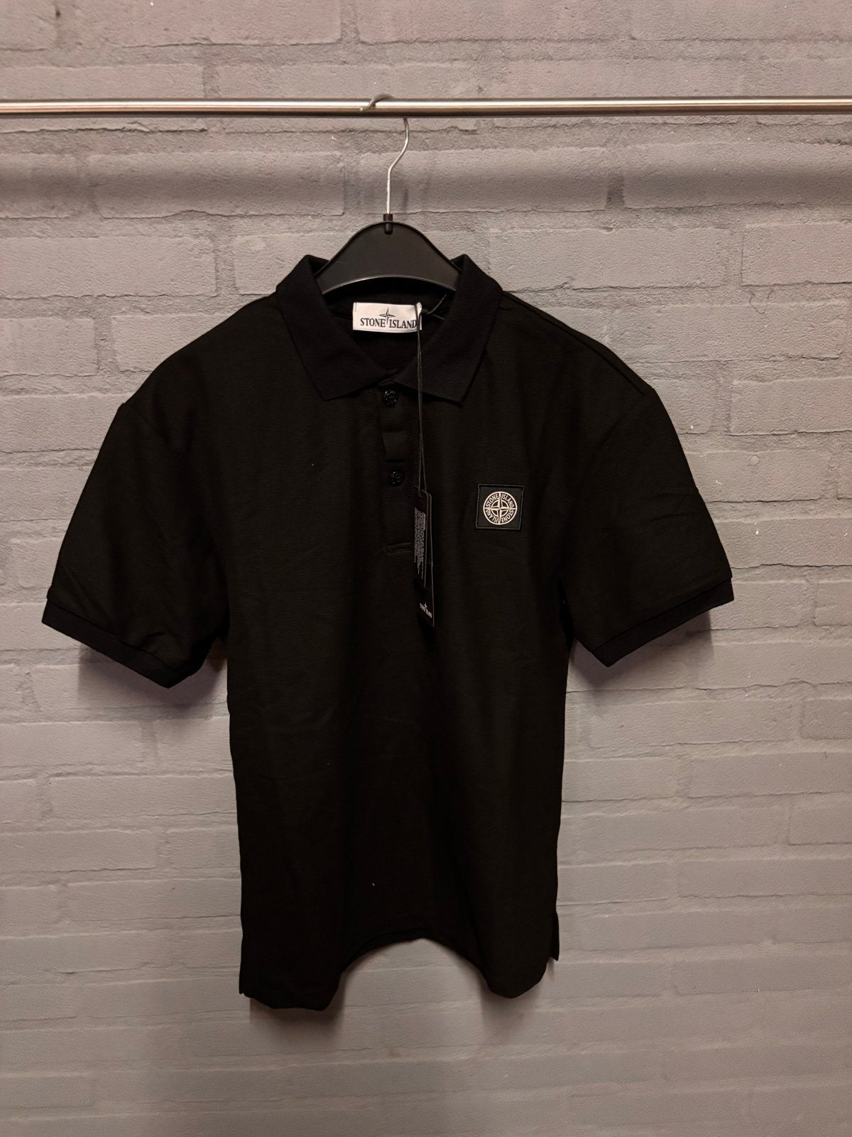 Stone Island Polo Zwart Maat M Nieuw met kaartjes, Ophalen of Verzenden, Nieuw, Maat 48/50 (M), Zwart