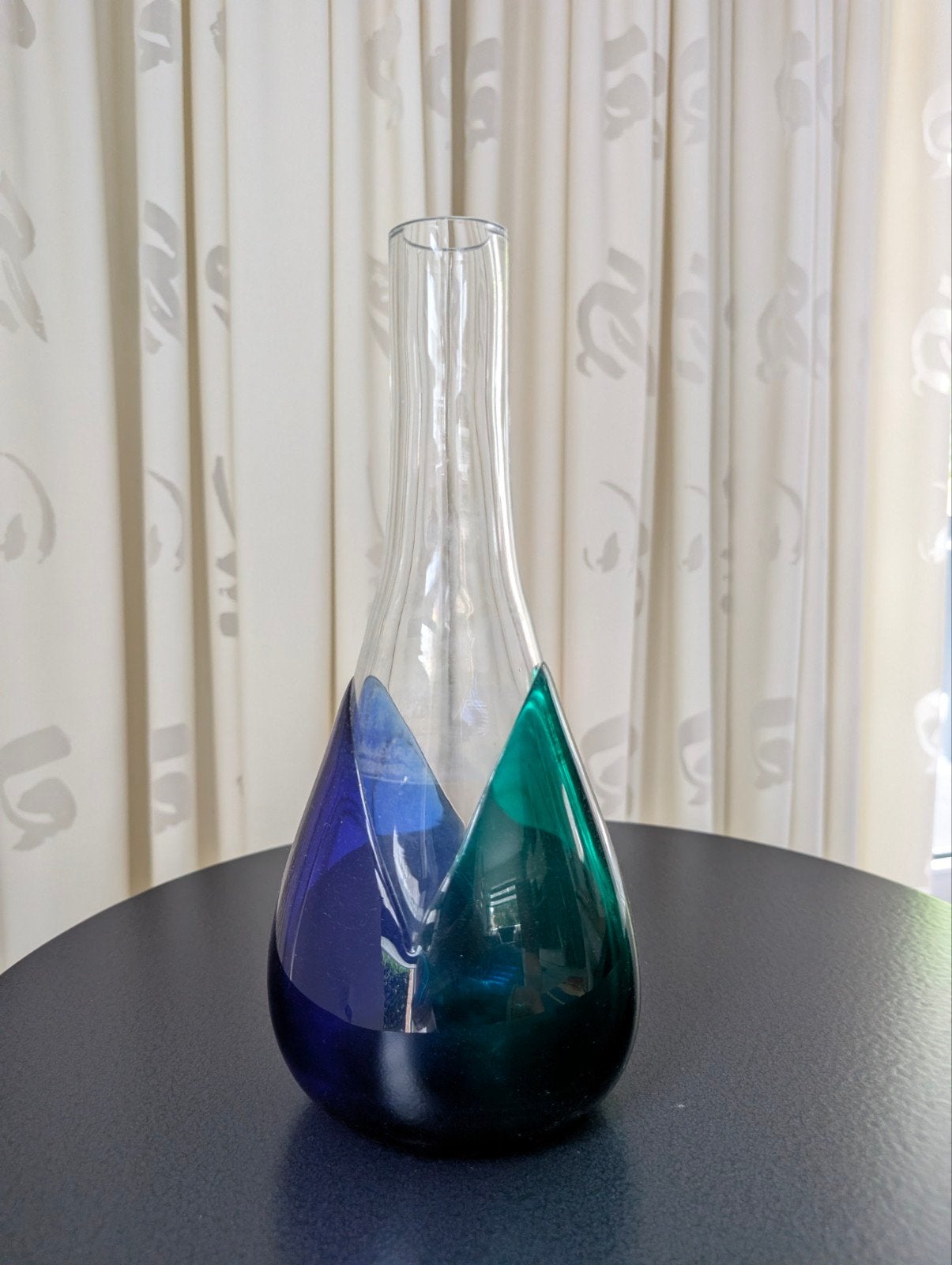 Moderne glazen vaas Jan Boranek - 30 cm hoog, Ophalen of Verzenden