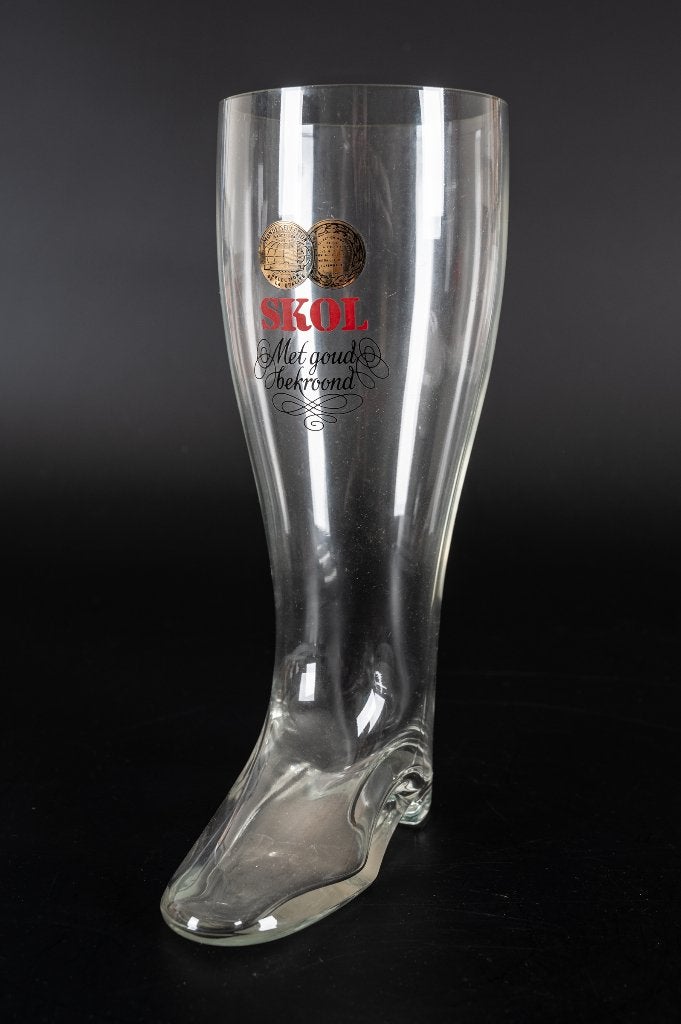 Grote laars Skol bier, Verzamelen, Biermerken, Gebruikt, Glas of Glazen, Overige merken, Ophalen of Verzenden