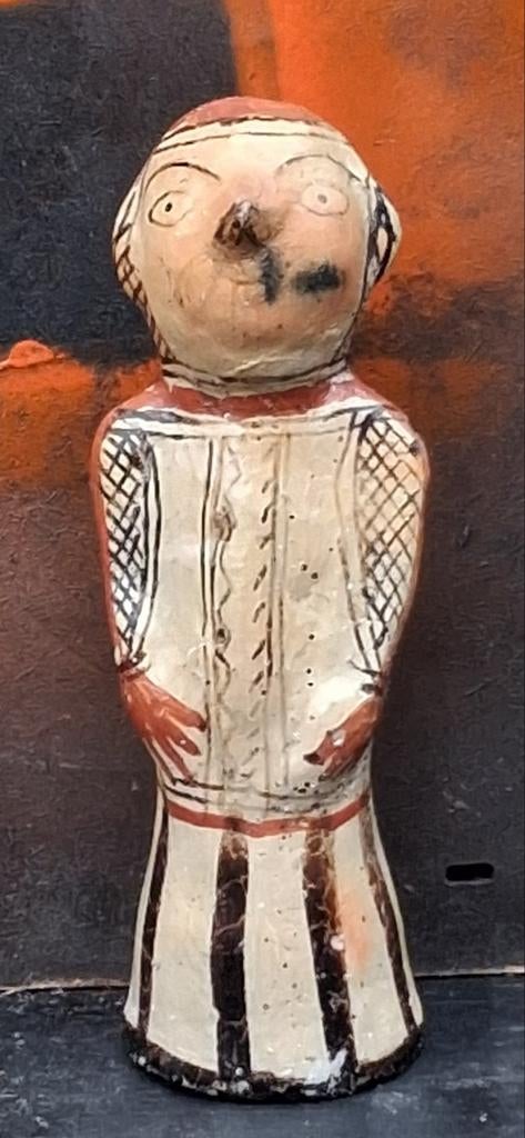 Berberse man. Marokko. Sculptuur.  Oud. 27 cm. * Zie tekst., Antiek en Kunst, Ophalen