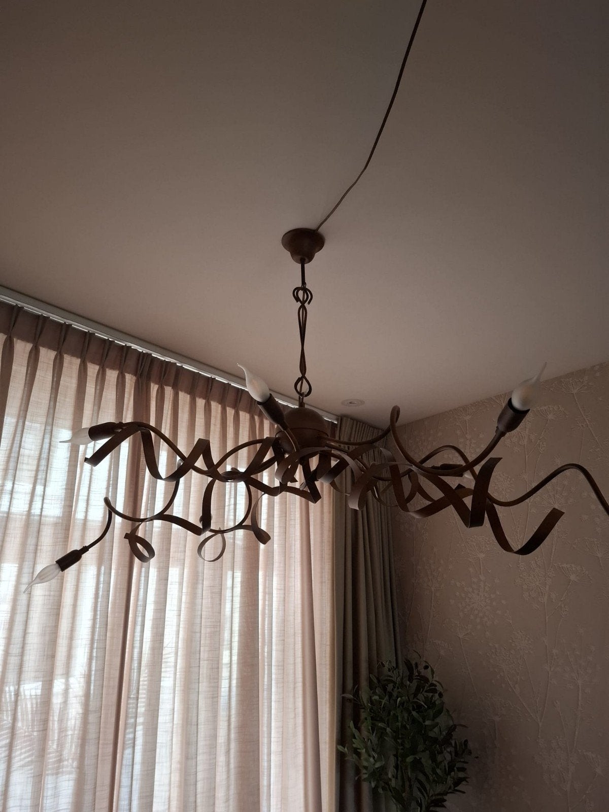 mooie sierlijke kamerlamp, Ophalen, Gebruikt