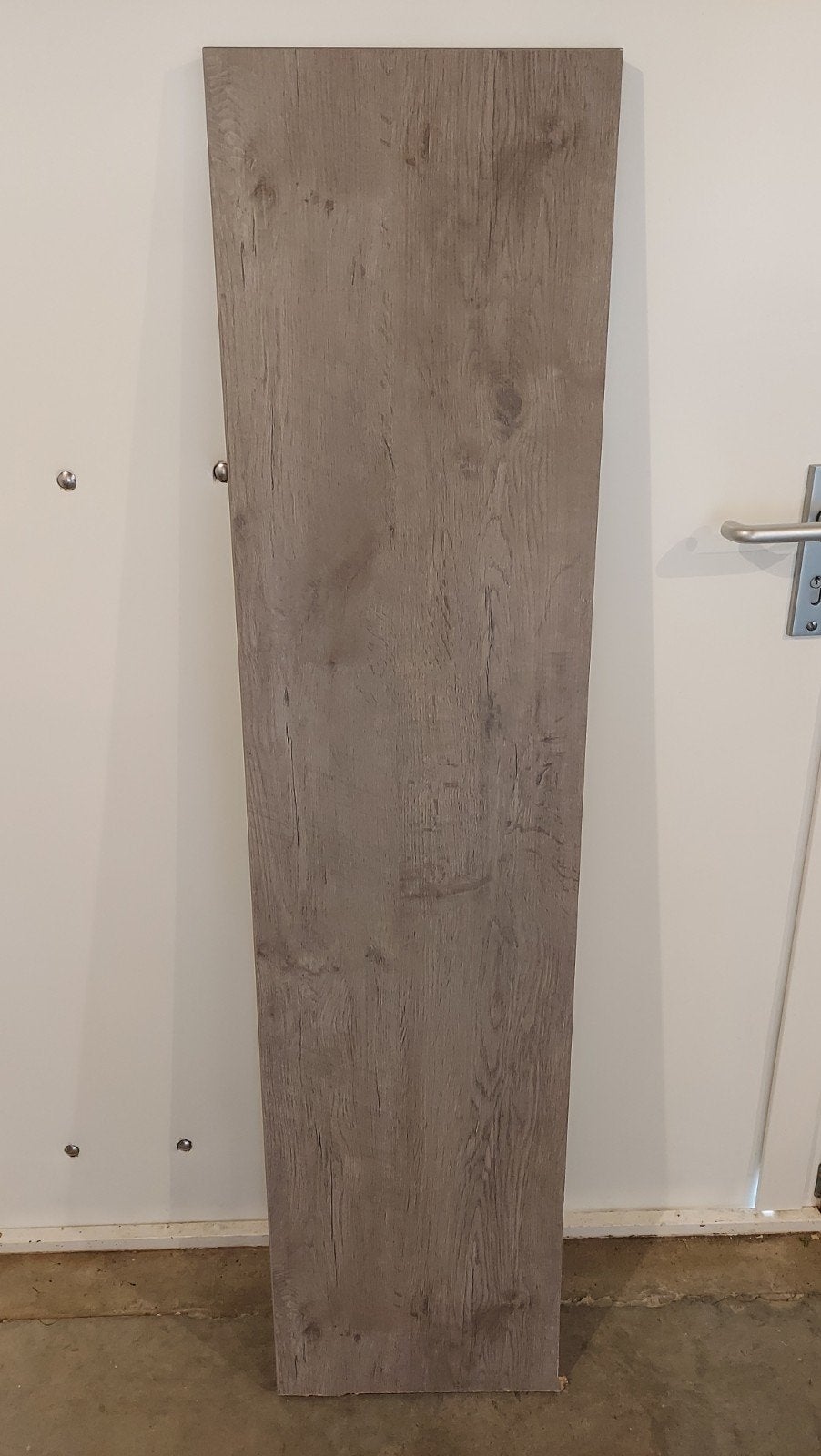 Stukken grijs eiken fineer bladen van 28mm dik, Doe-het-zelf en Verbouw, Ophalen of Verzenden, Zo goed als nieuw, Hout, 20 tot 50 mm