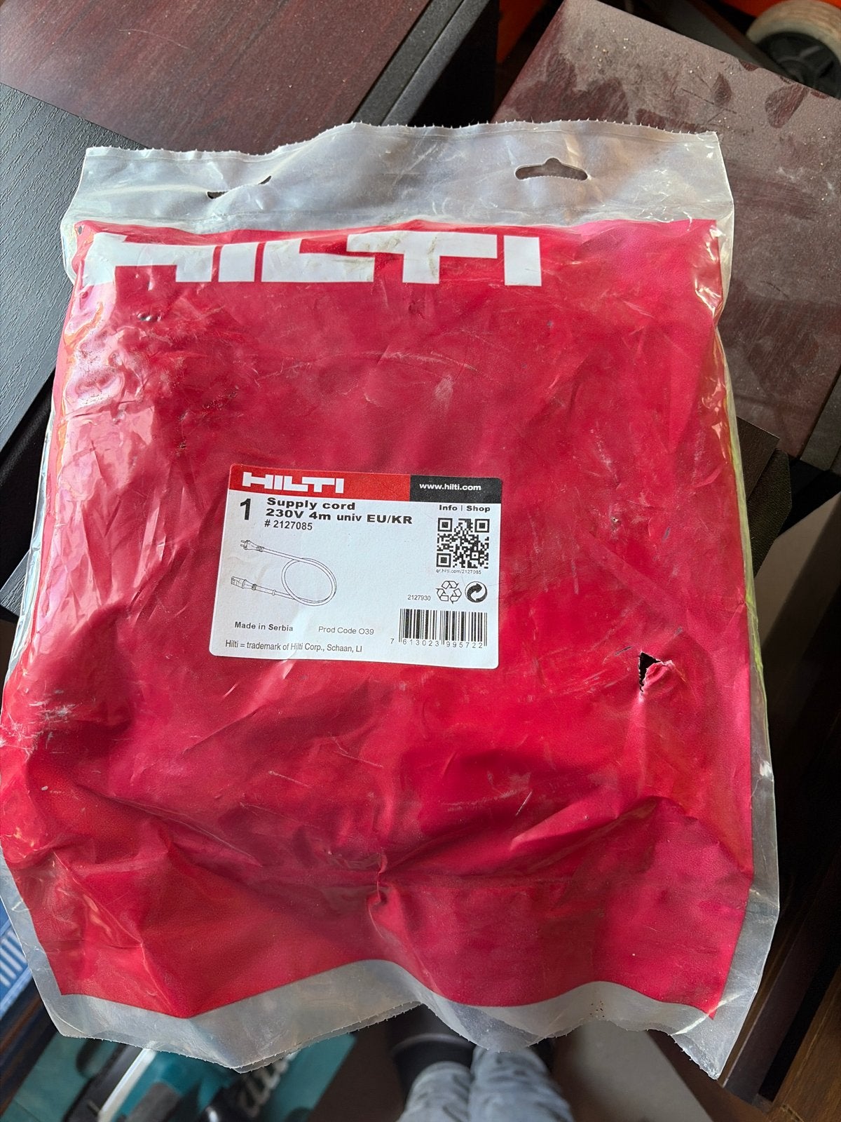 Hilti voedingskabel 4 meter univ EU/KR - Nieuw, Ophalen of Verzenden, Nieuw, Kabel of Snoer