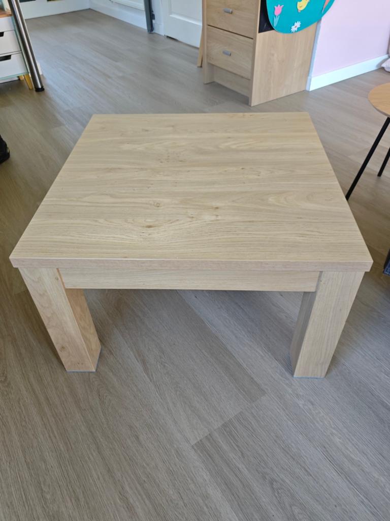 Salontafel Sanne van Leen Bakker 70x70, Huis en Inrichting, Tafels | Salontafels, Ophalen, Gebruikt, 50 tot 100 cm, Vierkant
