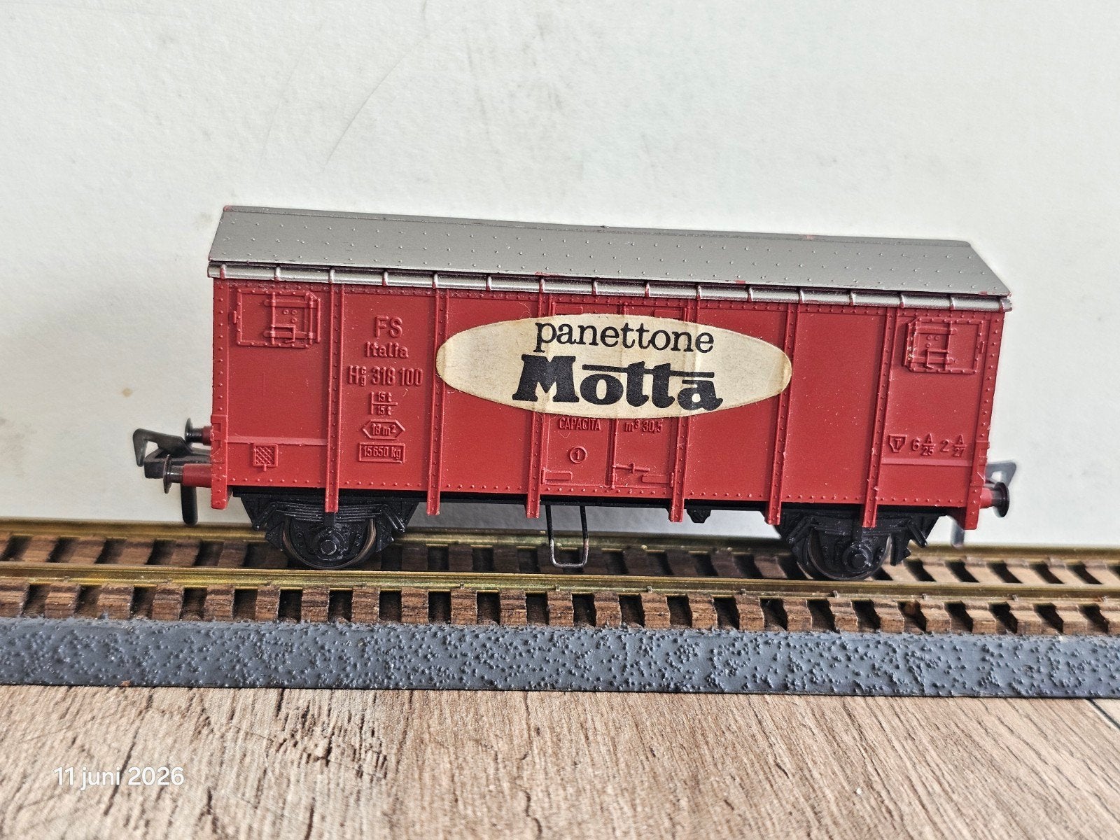Fleischmann HO FS Italiaanse spoorwegen Motta Panettone, Gelijkstroom, Fleischmann, Wagon, Ophalen of Verzenden