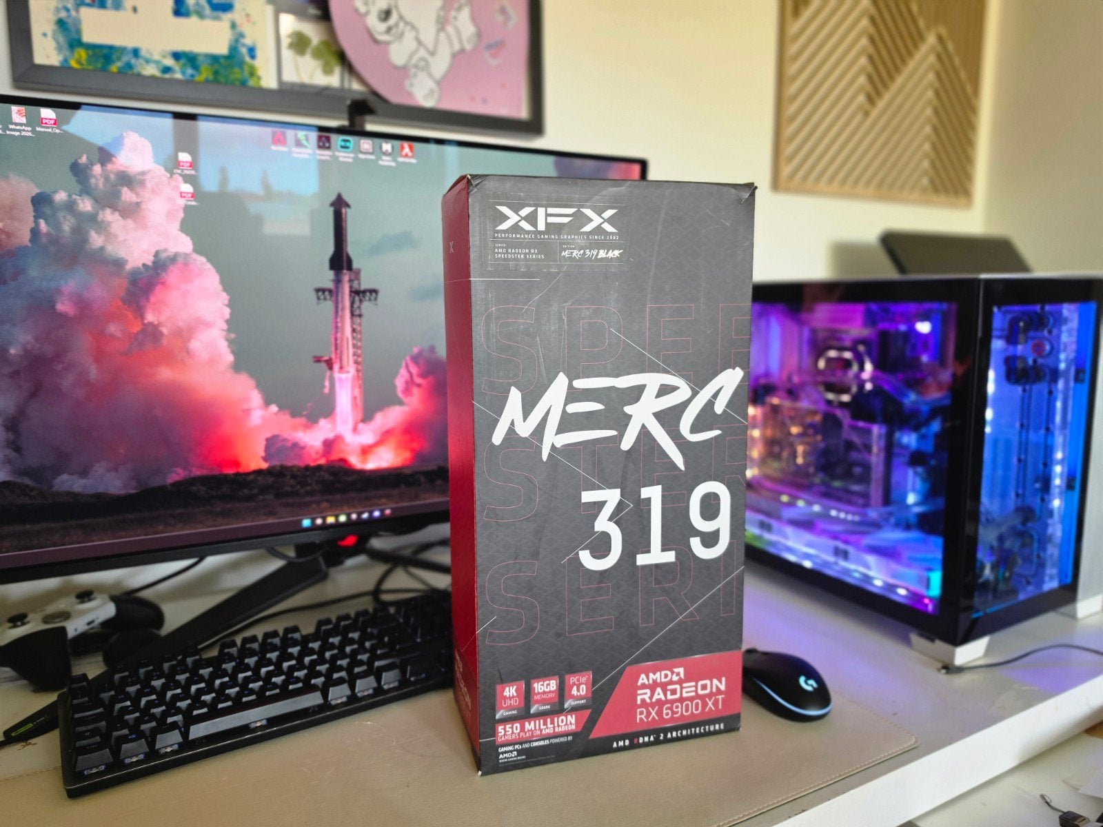 AMD RX 6900XT 16GB XFX + Eisblock Aurora waterkoeling, Computers en Software, Ophalen, Gebruikt, AMD, GDDR6