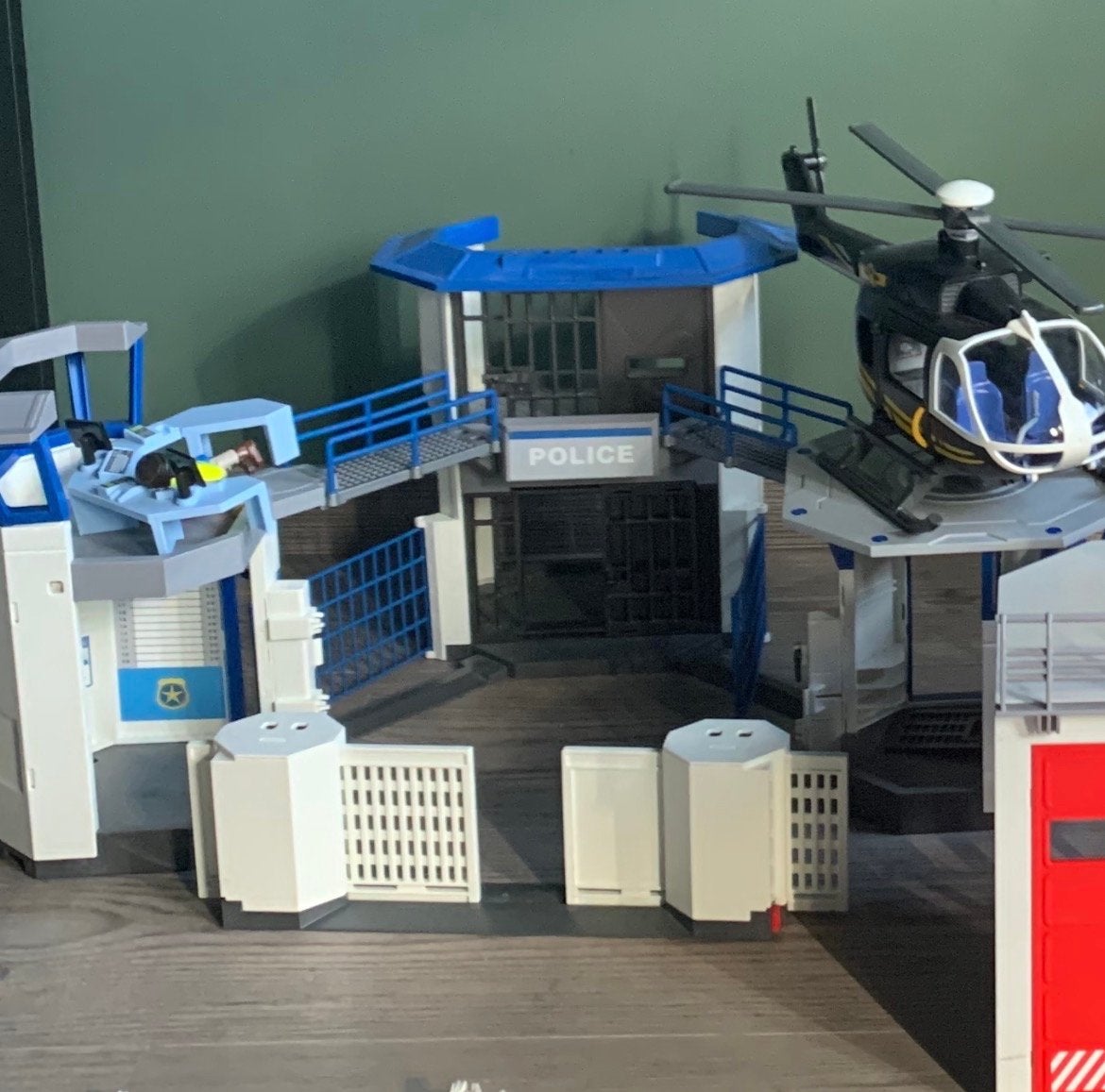 Grote Playmobil Politie Set met Bureau, Voertuigen en Figure, Ophalen, Zo goed als nieuw