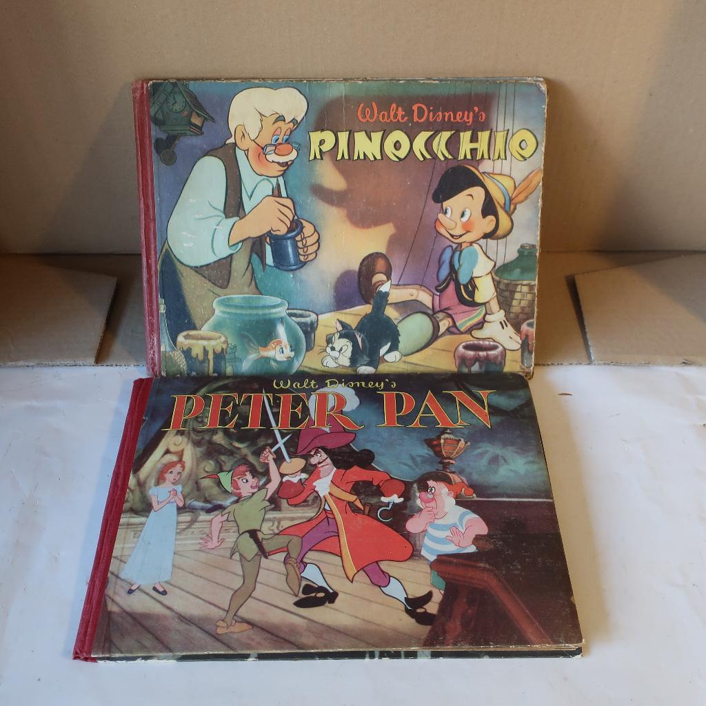 Walt Disney's plaatjesalbum Pinocchio Peter Pan Margriet SET, Ophalen of Verzenden, Gelezen, Walt Disney, Plaatjesalbum