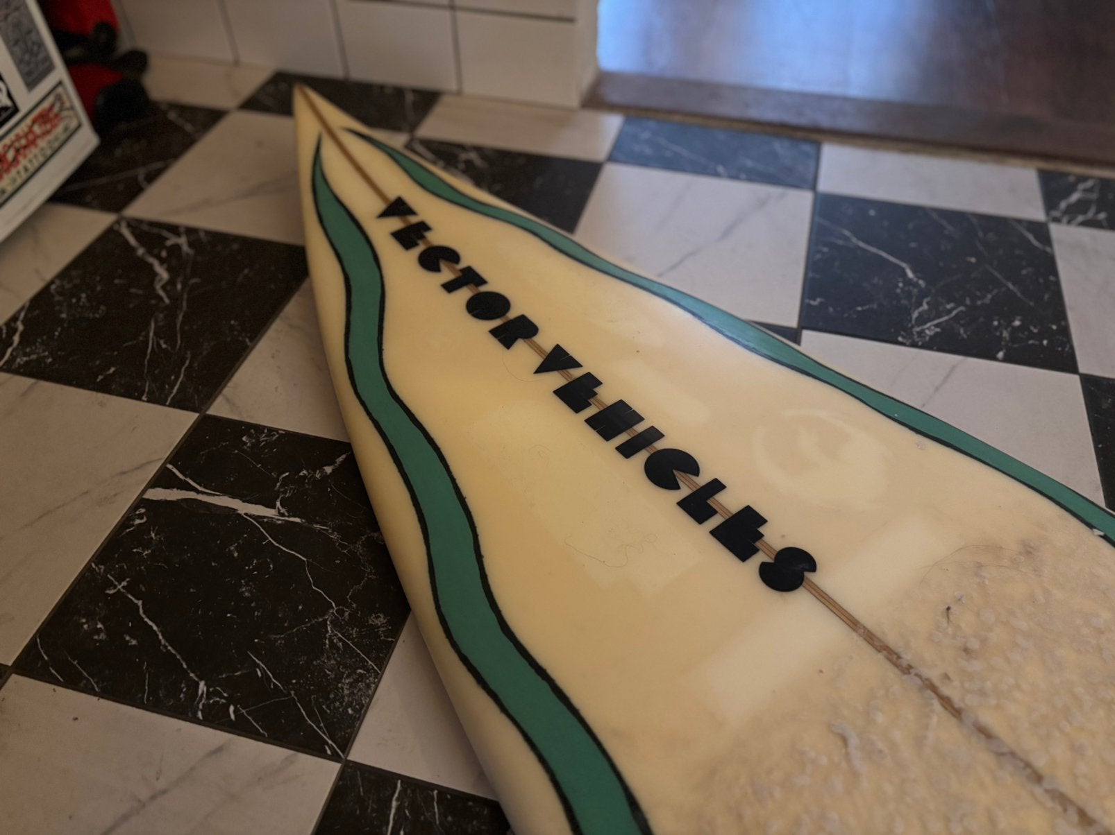Vector vehicles 7.6 funboard, Watersport en Boten, Golfsurfen, Ophalen of Verzenden, Zo goed als nieuw, Funboard, Met draagtas