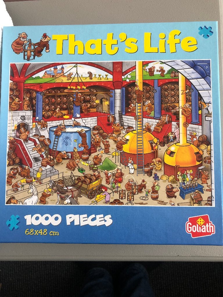 Puzzel That's life De Brouwerij 1000 stukjes, Hobby en Vrije tijd, Denksport en Puzzels, Ophalen of Verzenden, 500 t/m 1500 stukjes