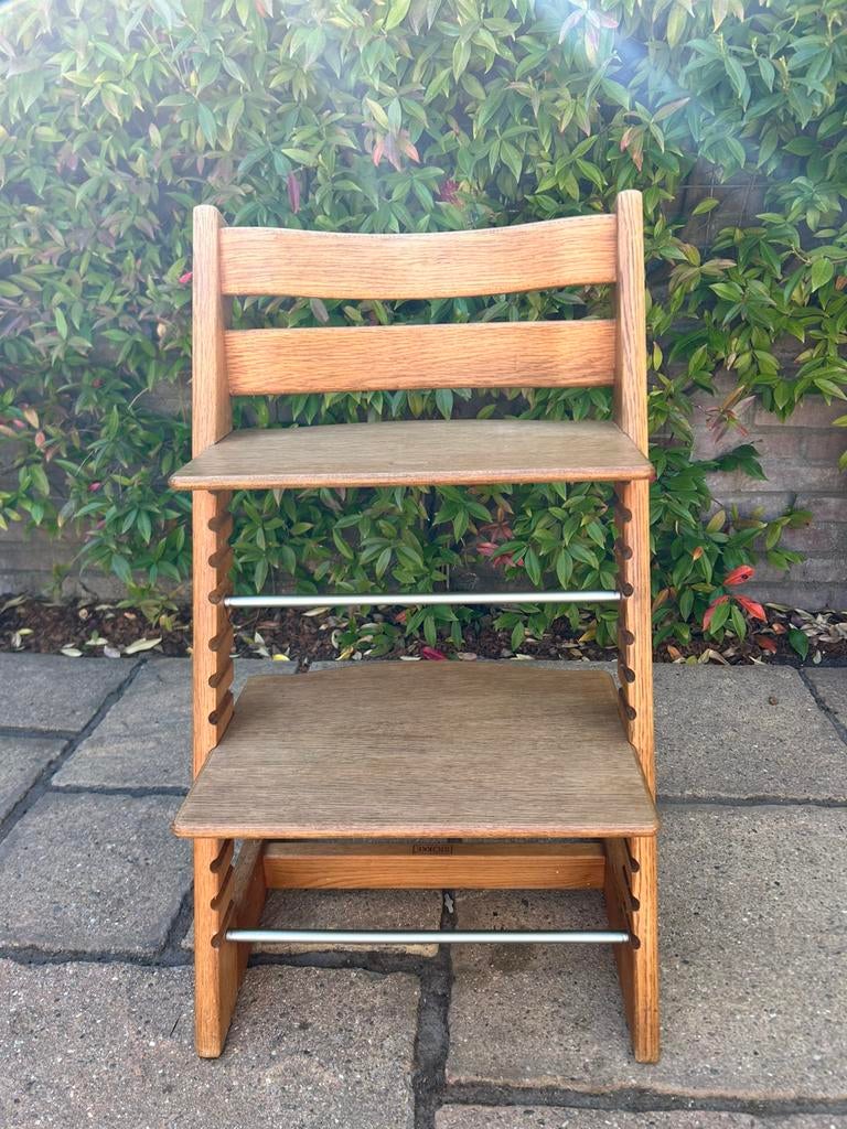 Stokke tripp trapp kinderstoel limited edition, Ophalen, Gebruikt, Meegroeistoel, Aanschuifbaar
