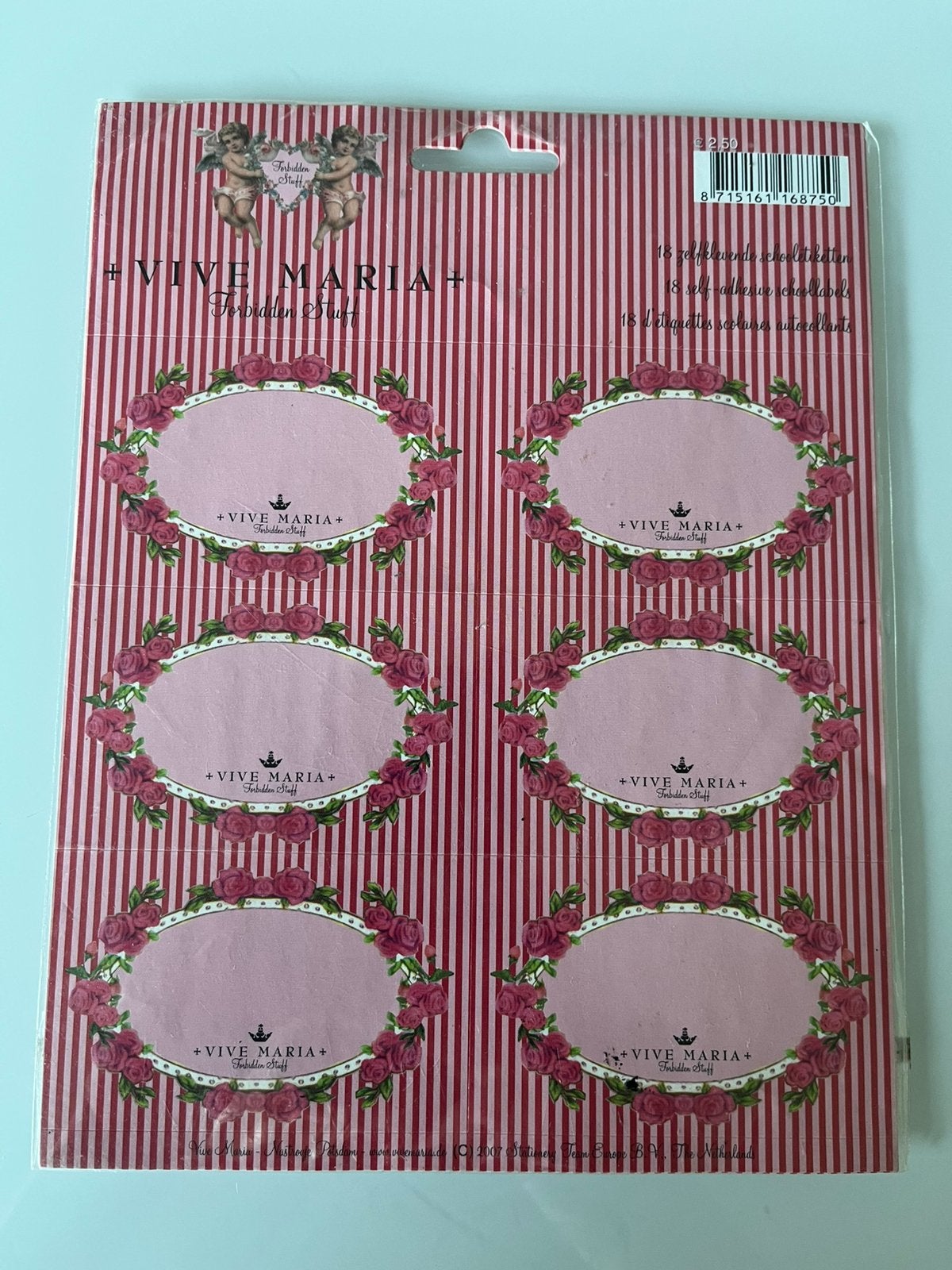 VIVE MARIA school sticker etiketten, Ophalen of Verzenden, Nieuw, Meerdere stickers