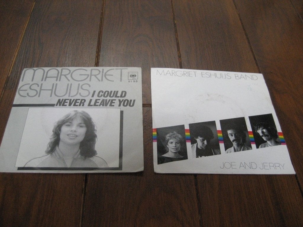 Margriet eshuijs band 2x singles, 7 inch, Ophalen of Verzenden, Zo goed als nieuw, Pop