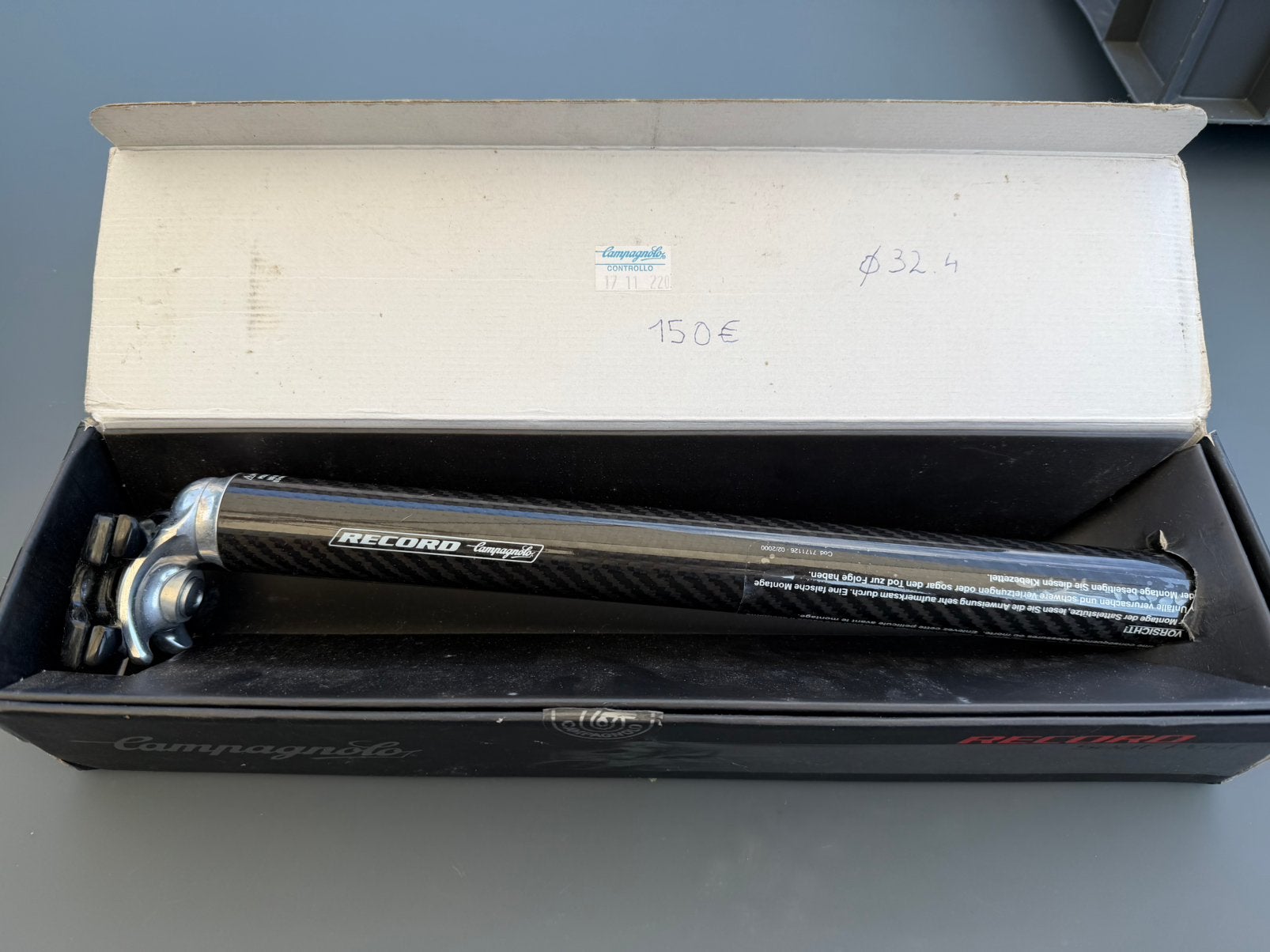 Campagnolo record zadelpen, Ophalen of Verzenden, Zo goed als nieuw
