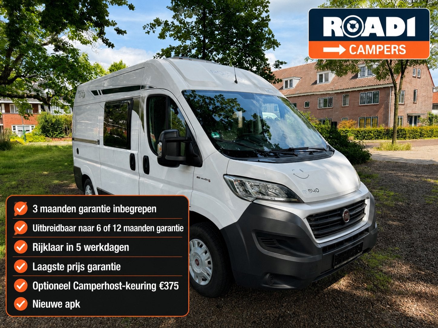 Possl Roadcar 540 | 2017 | 57.000km | buscamper, Buscamper of Camperbus, Ringverwarming, Buitenlamp, Fiat