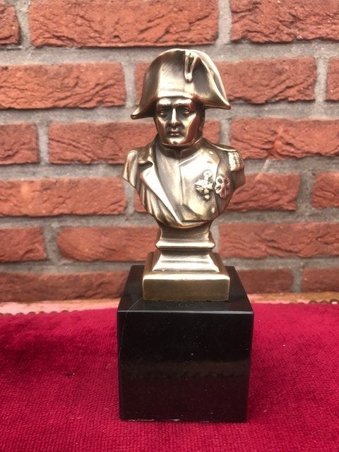 fraaie kleine bronzen buste, NAPOLEON, Ophalen of Verzenden, Landmacht, Overige gebieden, Miniatuur of Beeldje