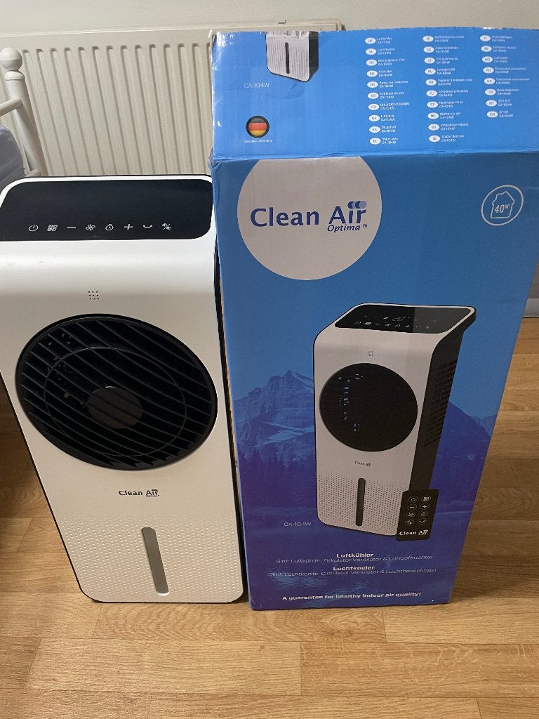 Clean air Optima CA-104 koeler, bevochtiger en ventilator, Ophalen, Timer, 3 snelheden of meer, Koelen en Ontvochtigen