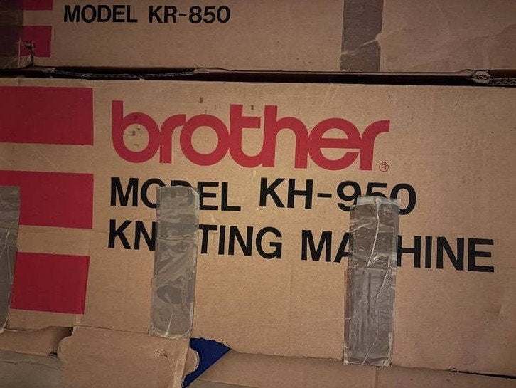Brother KH950 Breimachine + KR850, Ophalen, Gebruikt, Breien, Machine