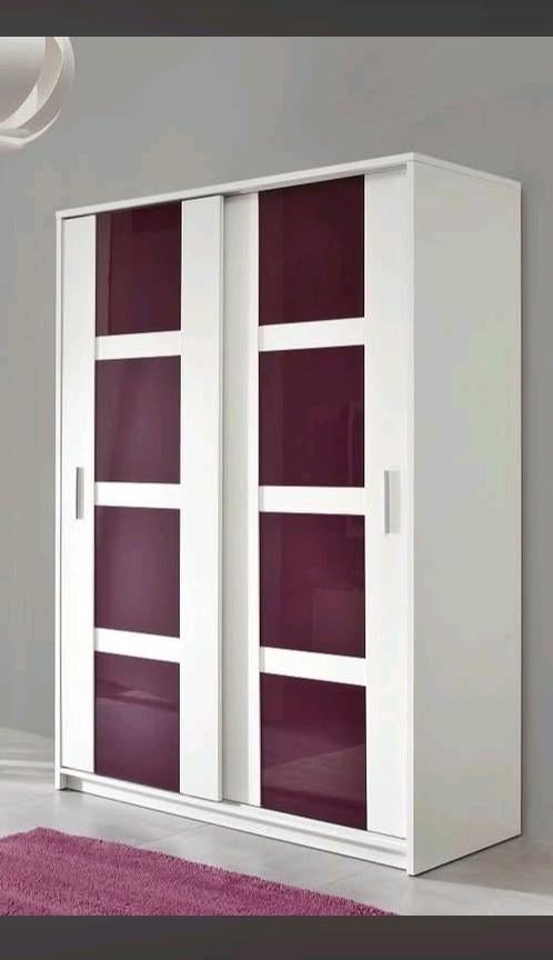 Kast met paarse vlakken., Ophalen, Gebruikt, 50 tot 75 cm, 150 tot 200 cm