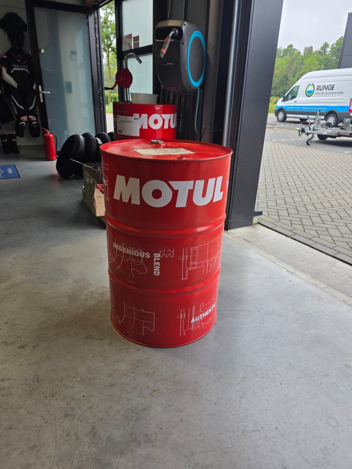 Motul olievat leeg 208L, Tuin en Terras, Ophalen