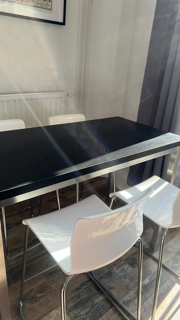 Bartafel + krukken IKEA utby/glenn, Ophalen, Zo goed als nieuw