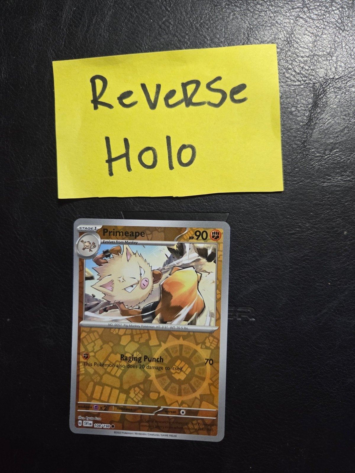 Primeape 108/198 Scarlet and violet, Ophalen of Verzenden, Zo goed als nieuw