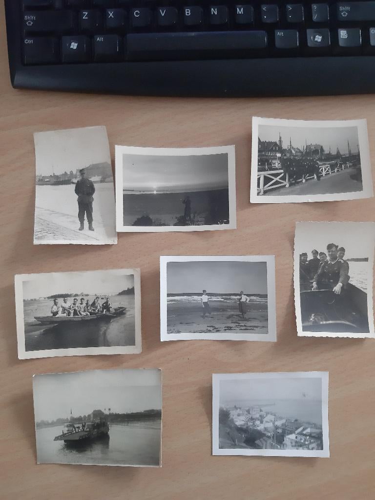 8 x Weermacht aan de Kust (Duitsland WW2), Verzenden, Landmacht, Duitsland, Foto of Poster