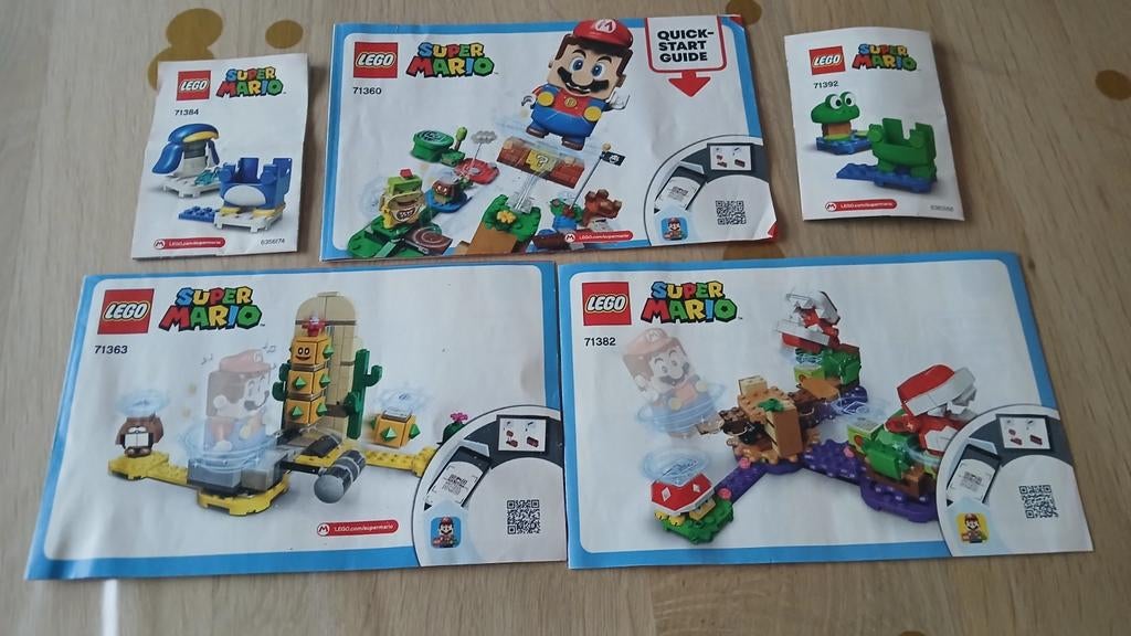 5 sets Lego Super Mario, Overige thema's, Compleet, Lego, Ophalen of Verzenden