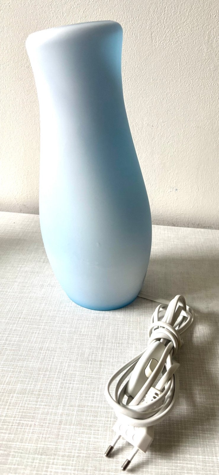 IKEA Mylonit tafellamp wit/blauw 30 cm hoog, Ophalen of Verzenden, Zo goed als nieuw, Minder dan 50 cm