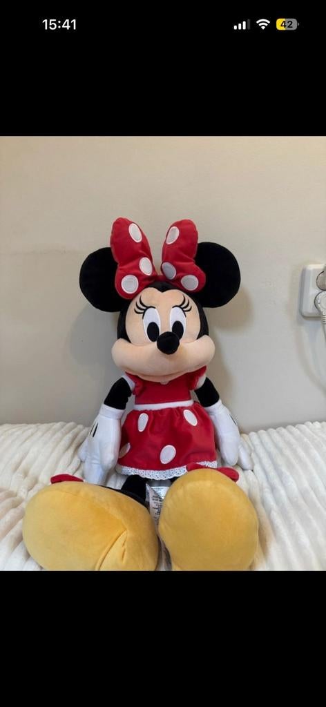 Mini mouse uit Disney, Ophalen of Verzenden, Mickey Mouse, Zo goed als nieuw, Knuffel