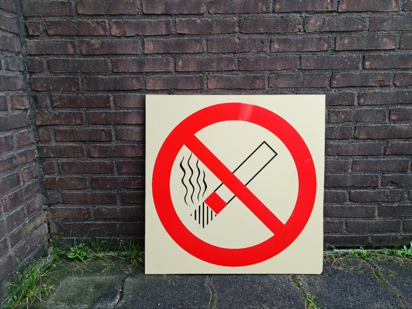 Design verbodsbord Verboden te Roken superleuk goede staat, Ophalen