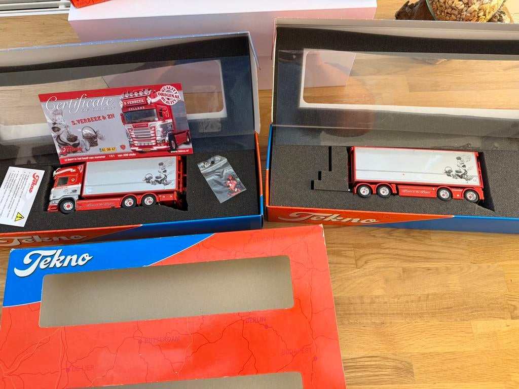 Tekno scania verbeek nieuw, Ophalen of Verzenden, Nieuw, Bus of Vrachtwagen, Tekno