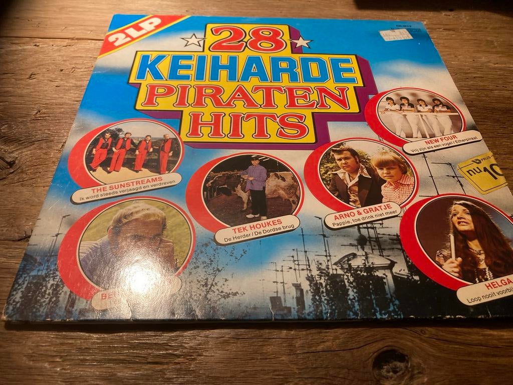 2LP - 28 Keiharde Piraten Hits - Diverse Artiesten, Verzenden, Gebruikt, 12 inch