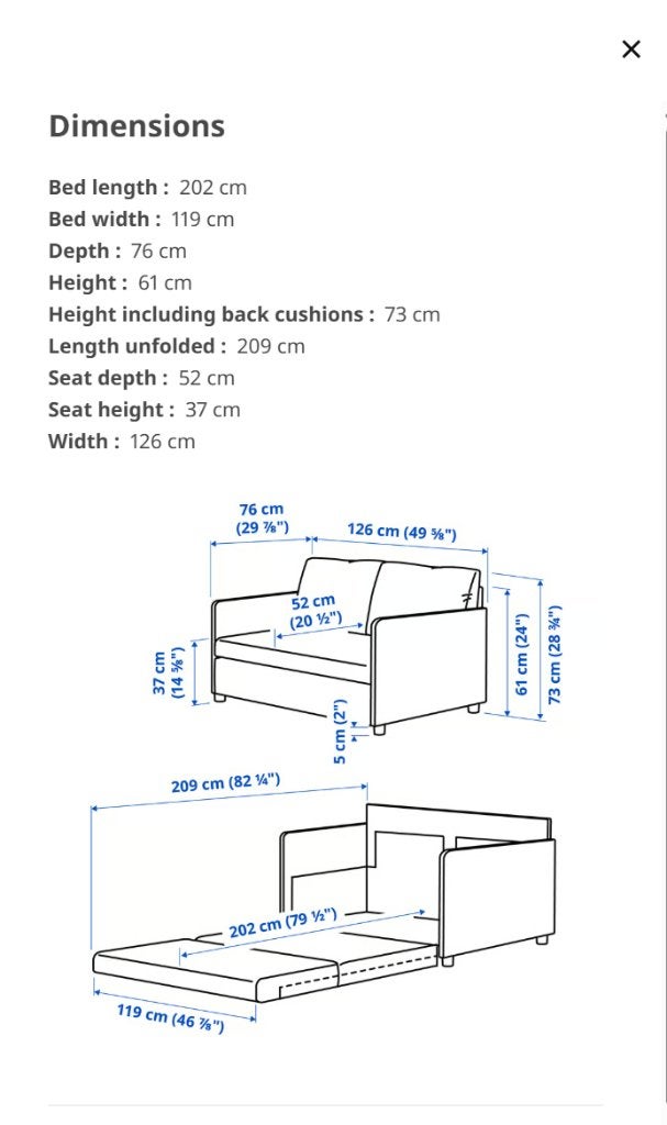 Sofa bed, Ophalen, Tweepersoons, Zo goed als nieuw, 120 cm