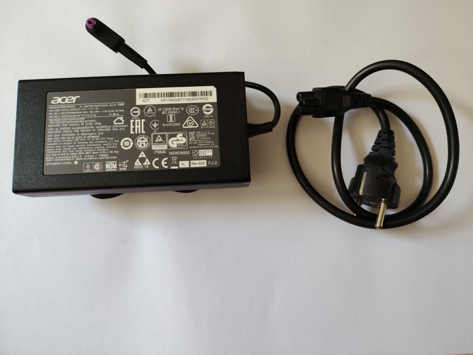 Acer Oplader 19V 7.1A (135W) - PA-1131-16, Ophalen of Verzenden, Gebruikt, Acer