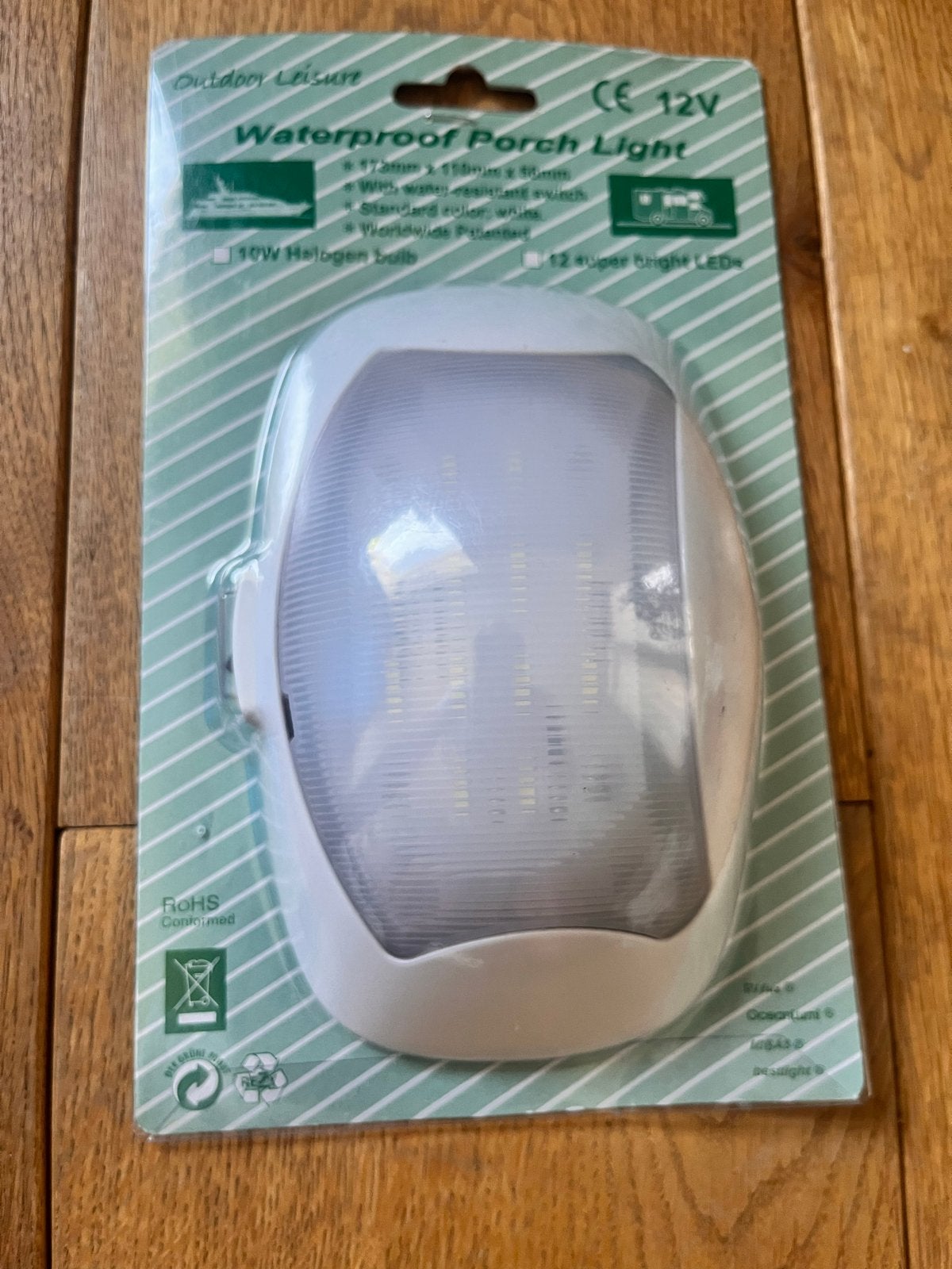 Waterdichte Verandalamp 12V - LED Buitenverlichting, Ophalen of Verzenden, Nieuw