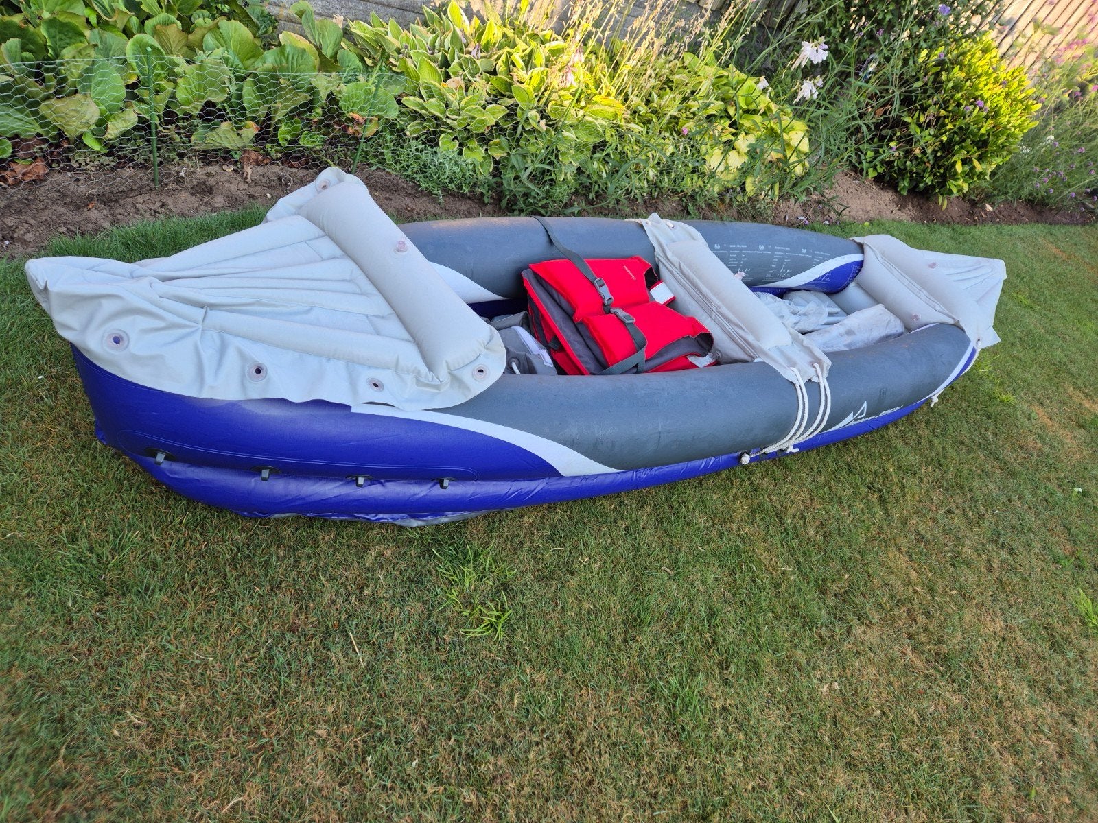 Crivit Inshore 335 IV opblaasbare kano, Compleet,  Als nieuw, Ophalen, Zo goed als nieuw, Twee personen, Overige typen