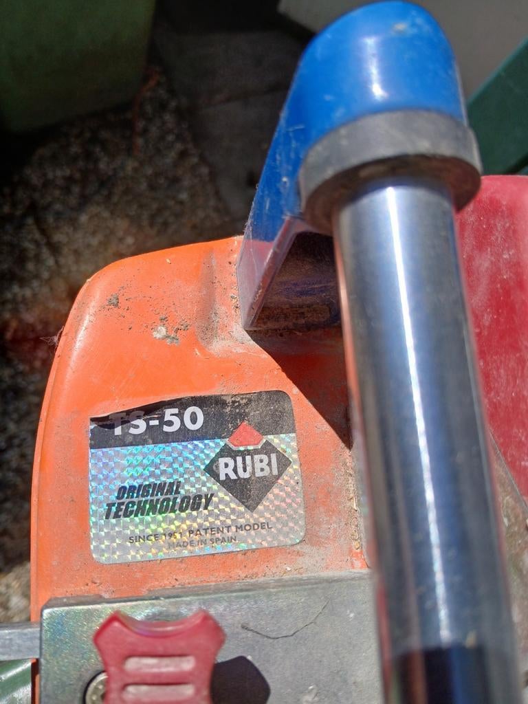 Rubi TS-50 Tegelsnijder - Gebruikt maar functioneel, Doe-het-zelf en Verbouw, Tegels, Gebruikt, Overige typen, Overige materialen