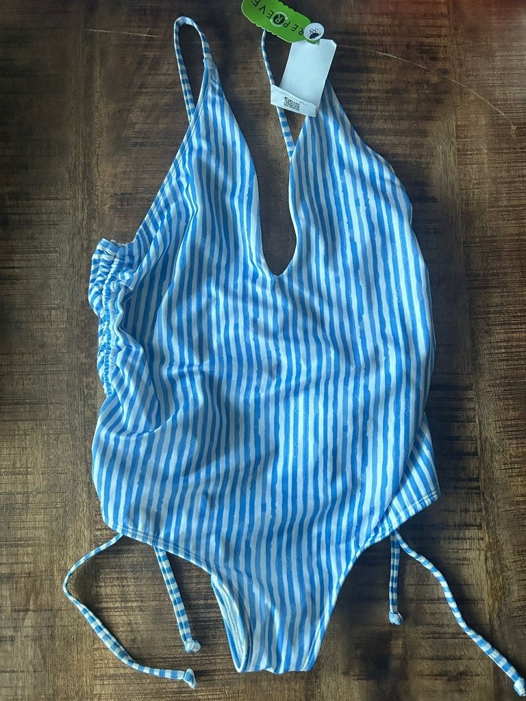 Hunkemöller Julia Badpak 38 - SALE OP=OP, Blauw, Nieuw, Badpak, Ophalen of Verzenden