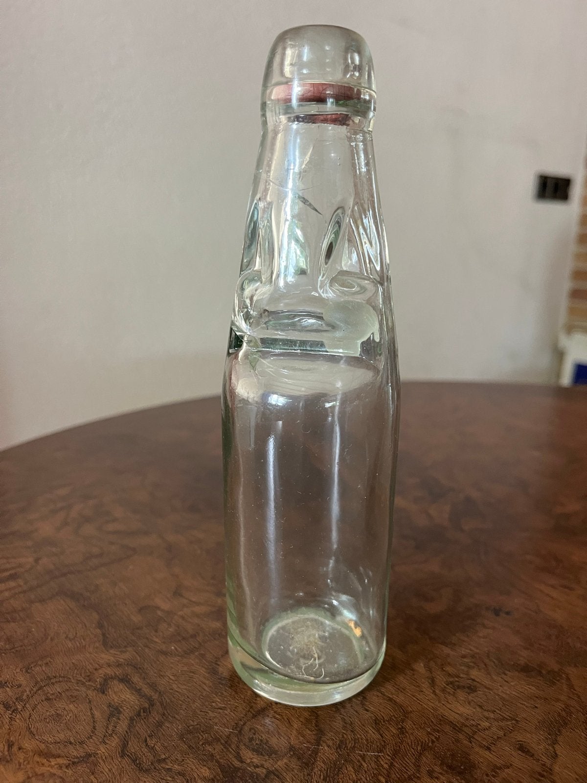 Vintage glazen fles met knikker, Antiek en Kunst, Ophalen of Verzenden