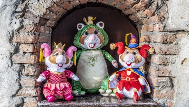 Efteling hamsters kikker koning , pardoes en pardijntje, Verzenden