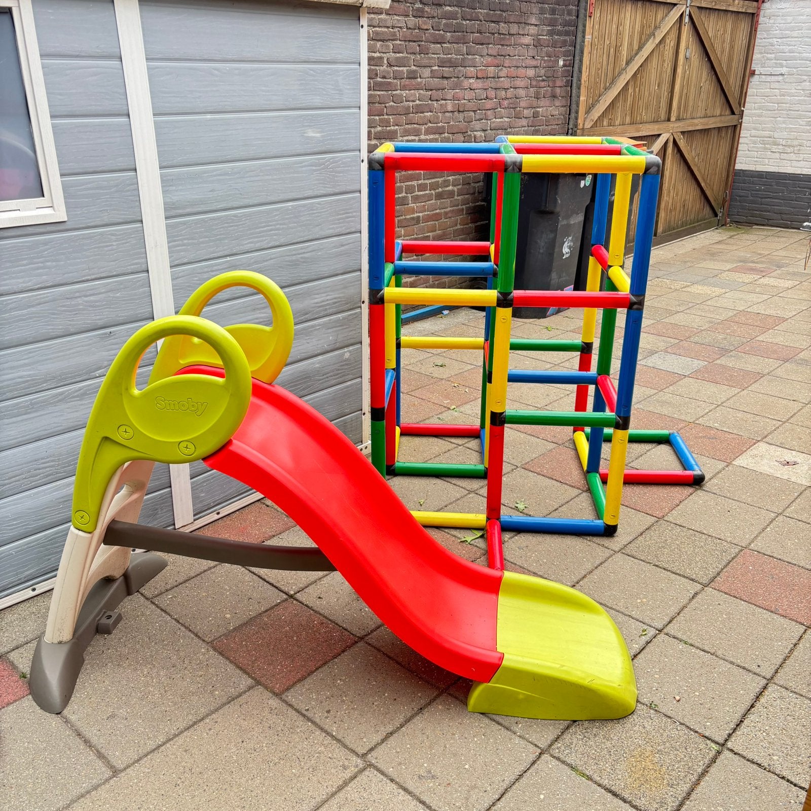 Glijbaan klimrek tafel stoel, Ophalen, Zo goed als nieuw, Glijbaan