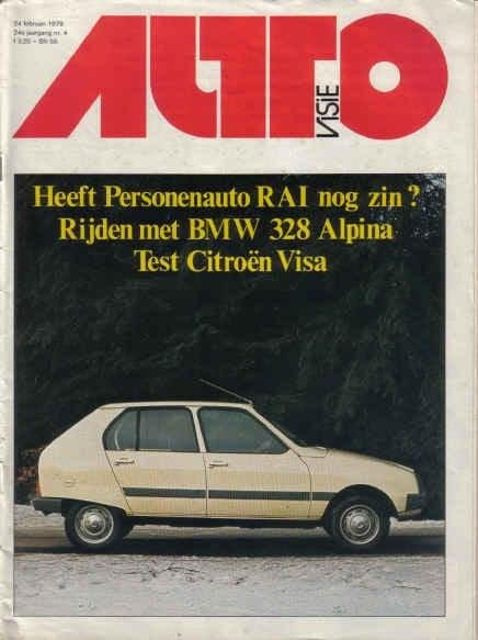 Autovisie 4 1979 : BMW 328 Alpina - Citroen Visa - Mercedes, Ophalen of Verzenden, Gelezen, Algemeen